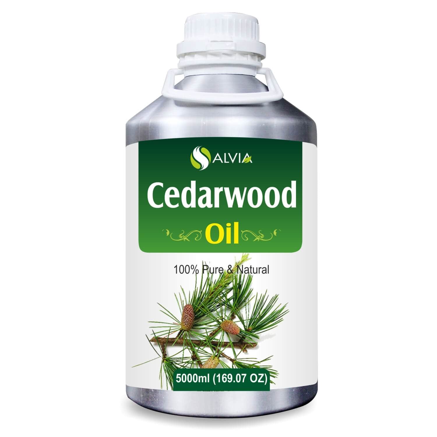 Salvia Natural Essential Oils,Dandruff,Greasy Oil,Acne,Anti-acne Oil,Oil for Greasy hair,Best Essential Oils for Hair 5000ml Cedarwood Oil (Juniperus virginiana) 100% Natural Essential Oil Undiluted Therapeutic Grade Eases Stress, Kills Pests, Hair Growth, Skin Benefits, & More